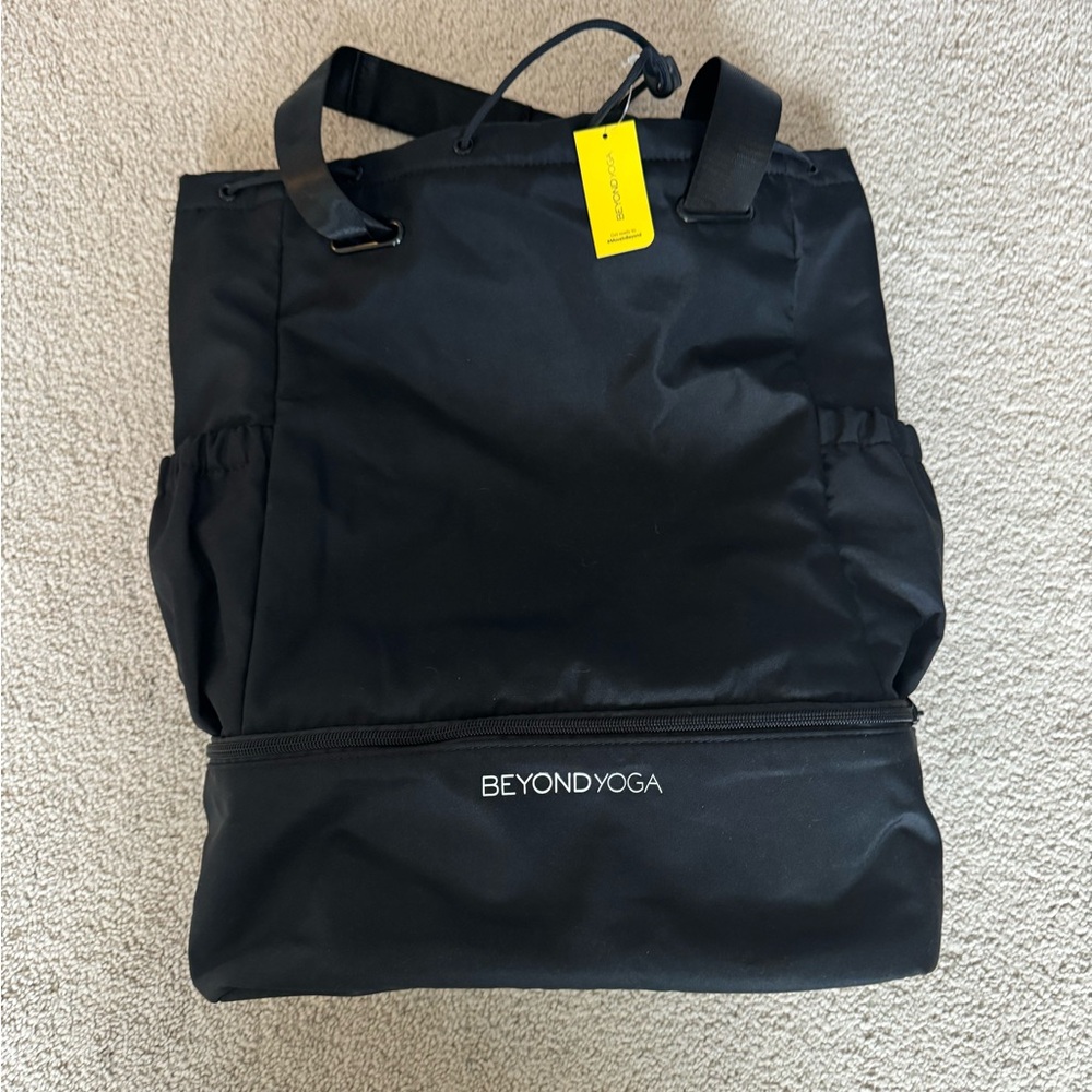 Beyond Yoga Sleek Black Backpack